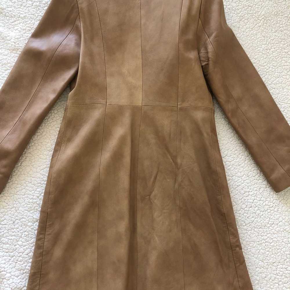 Leather trench coat - image 3