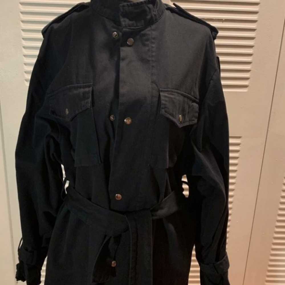 Cotton black coat - image 2