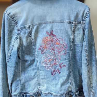 Hand Embroidered Jean Jacket