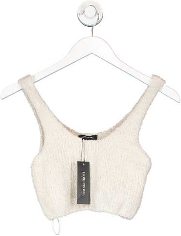 luxe to kill Cream Soft Crop Top UK S