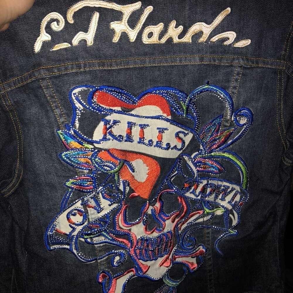 Ed hardy jean jacket - image 1