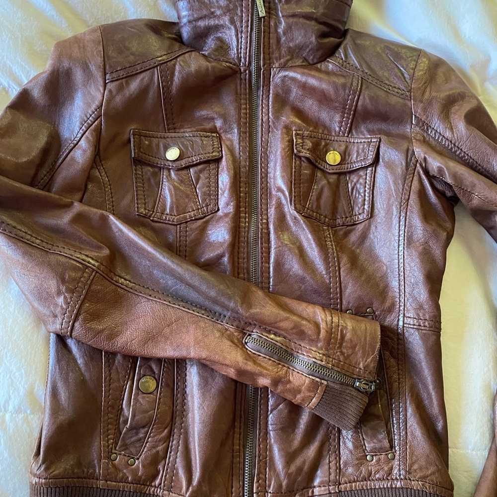 Bershka leather jacket - image 4
