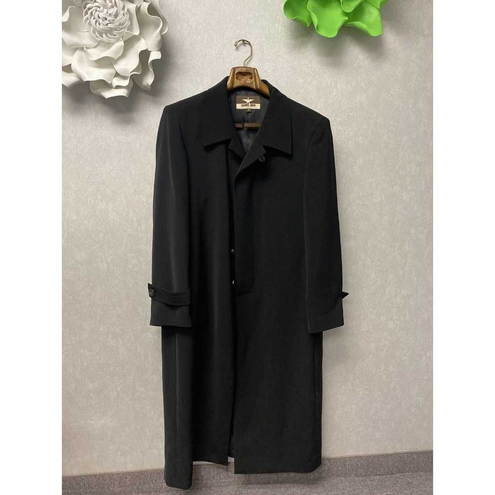 Carmel Zhao Designer Black Overcoat Trench  Dress… - image 1