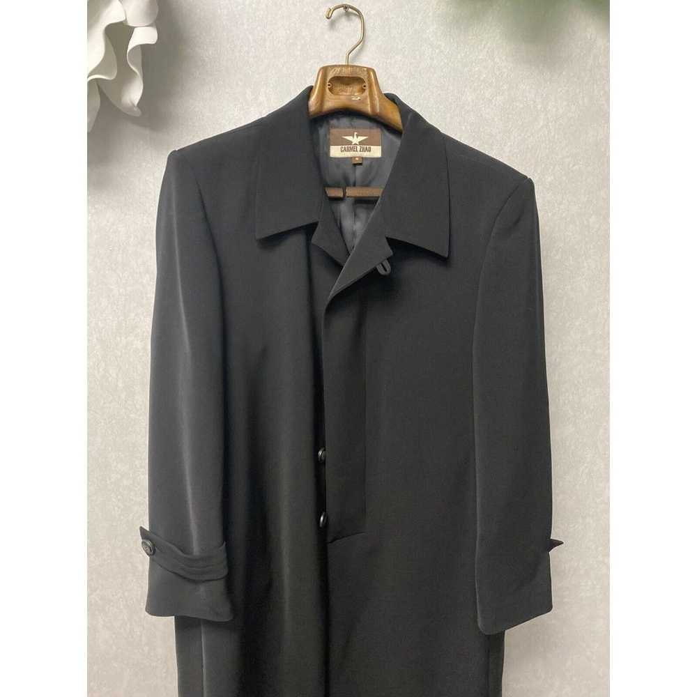 Carmel Zhao Designer Black Overcoat Trench  Dress… - image 2