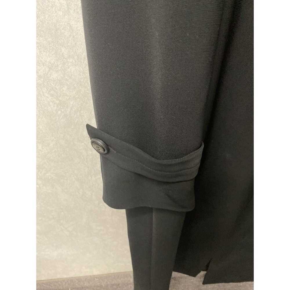 Carmel Zhao Designer Black Overcoat Trench  Dress… - image 5