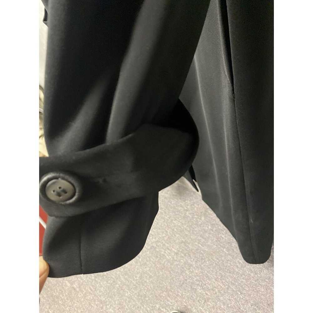 Carmel Zhao Designer Black Overcoat Trench  Dress… - image 6