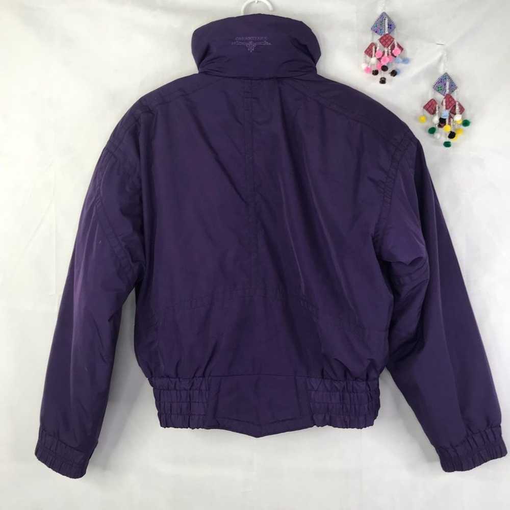 VINTAGE Obermeyer purple crop zip up bomber jacket - image 2