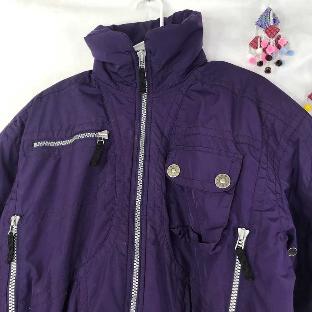 VINTAGE Obermeyer purple crop zip up bomber jacket - image 5
