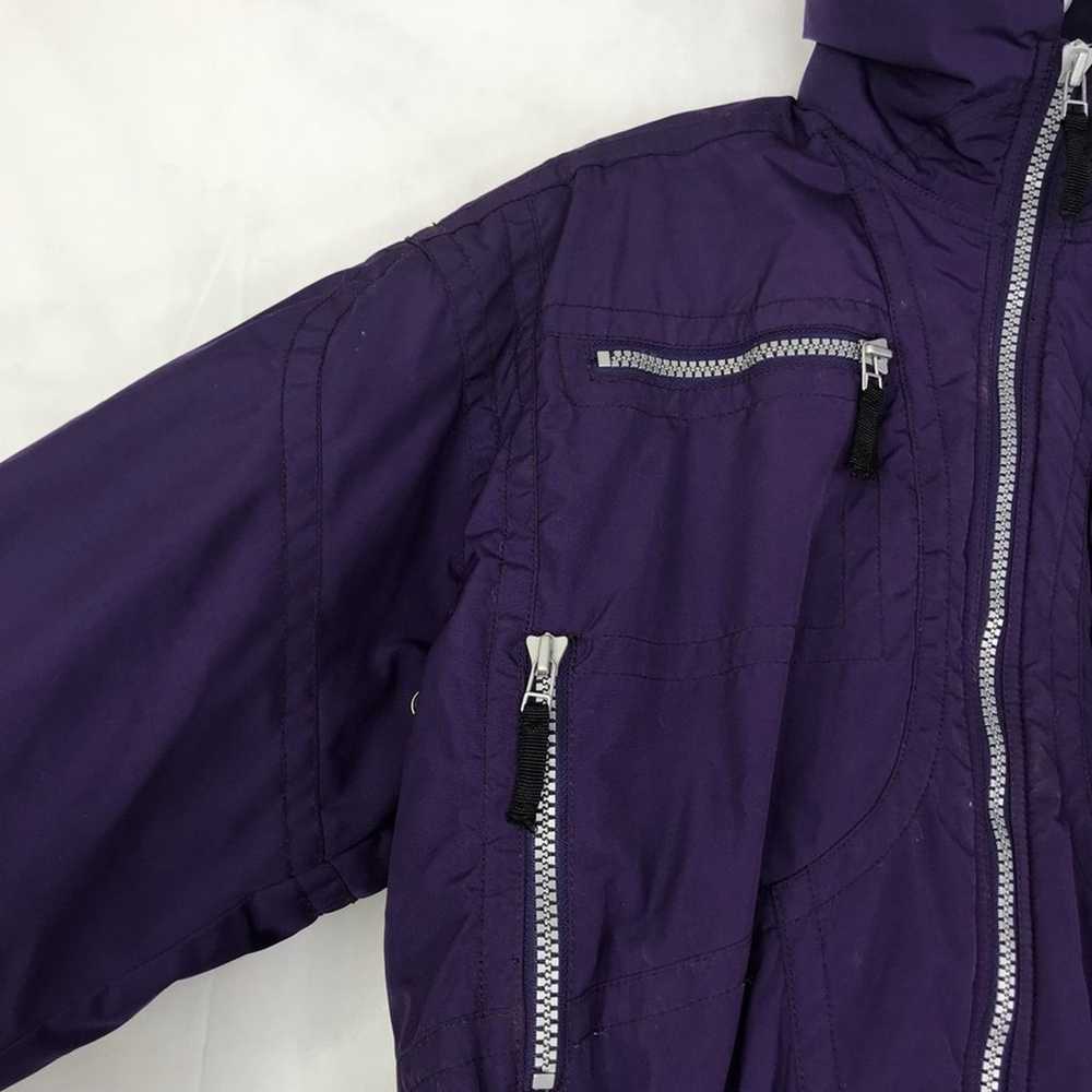 VINTAGE Obermeyer purple crop zip up bomber jacket - image 7