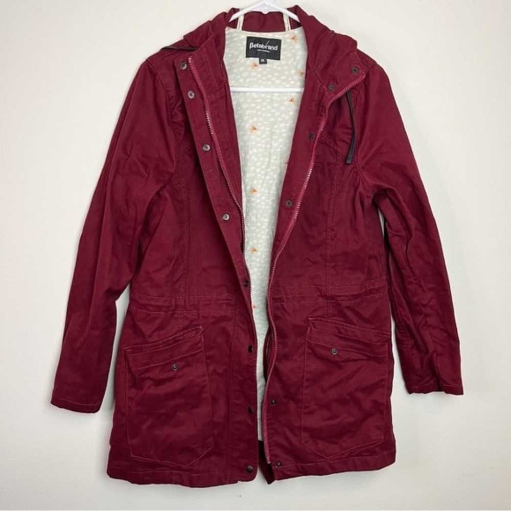 Betabrand Maroon Red Zip Up Field Jacket Size M W… - image 2