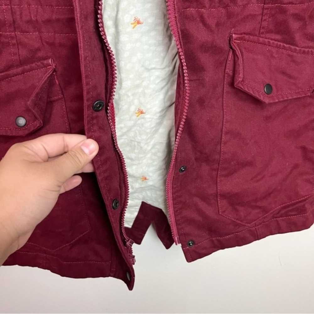 Betabrand Maroon Red Zip Up Field Jacket Size M W… - image 9