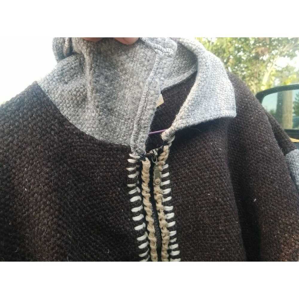 Inca Milma 100% Wool Gray Cardigan Sweater Folklo… - image 12