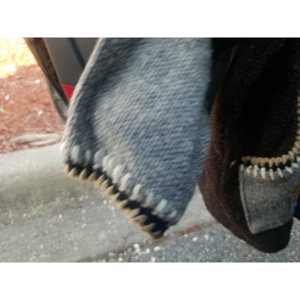 Inca Milma 100% Wool Gray Cardigan Sweater Folklo… - image 6