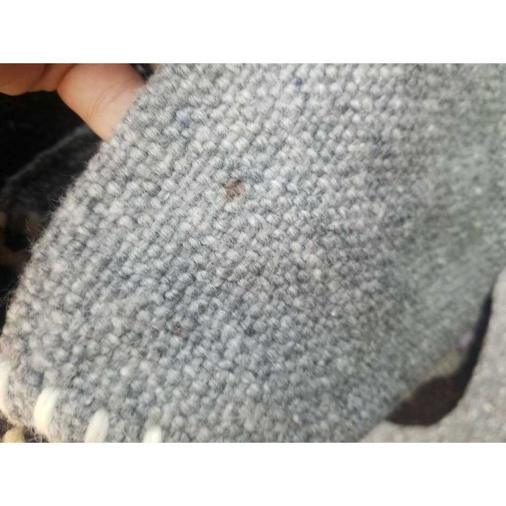 Inca Milma 100% Wool Gray Cardigan Sweater Folklo… - image 9