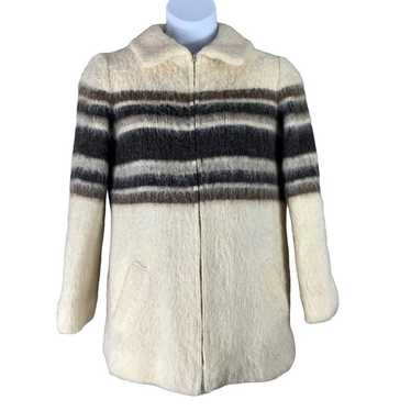 Vintage Wool Coat & Hat Medium Hilda Ltd Full Zip… - image 1
