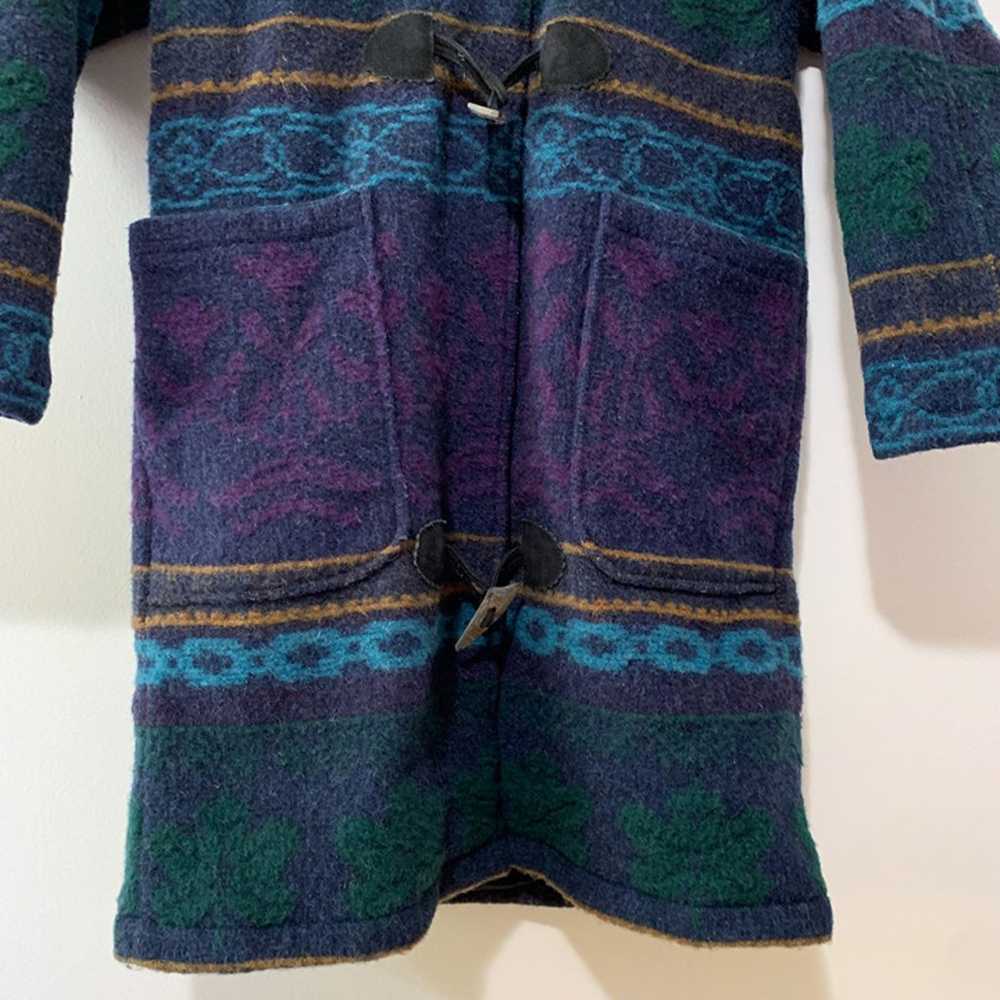 Vintage Woolrich Hooded Blanket Pea Coat Toggle C… - image 2