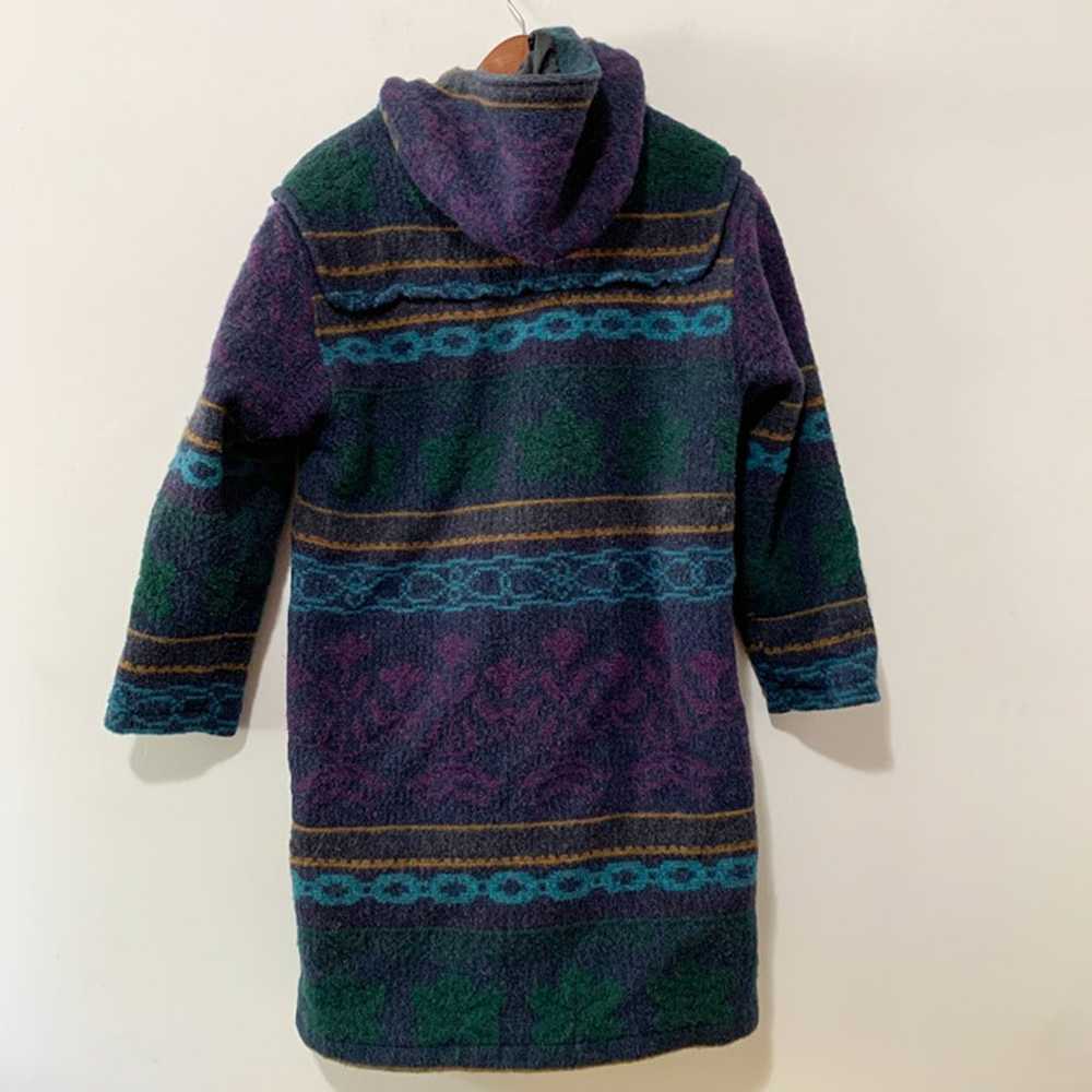 Vintage Woolrich Hooded Blanket Pea Coat Toggle C… - image 5