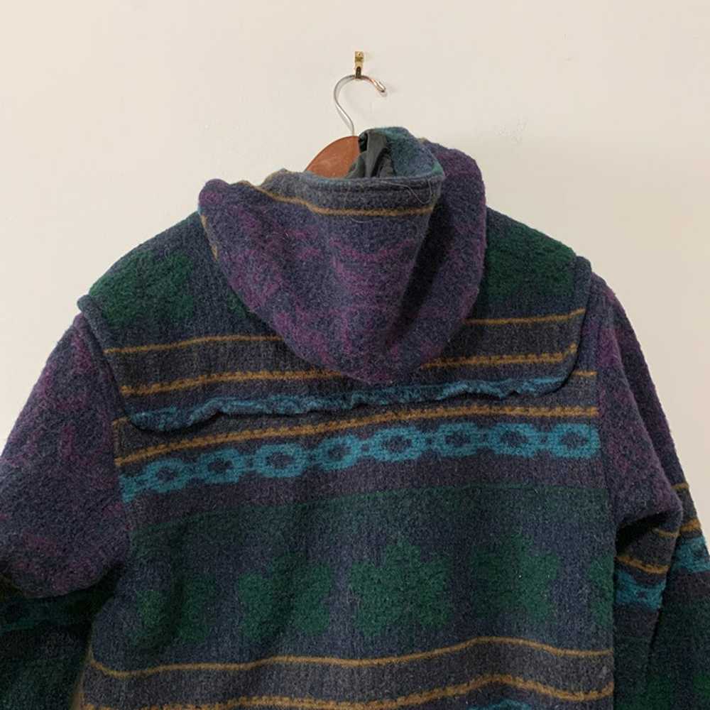 Vintage Woolrich Hooded Blanket Pea Coat Toggle C… - image 6
