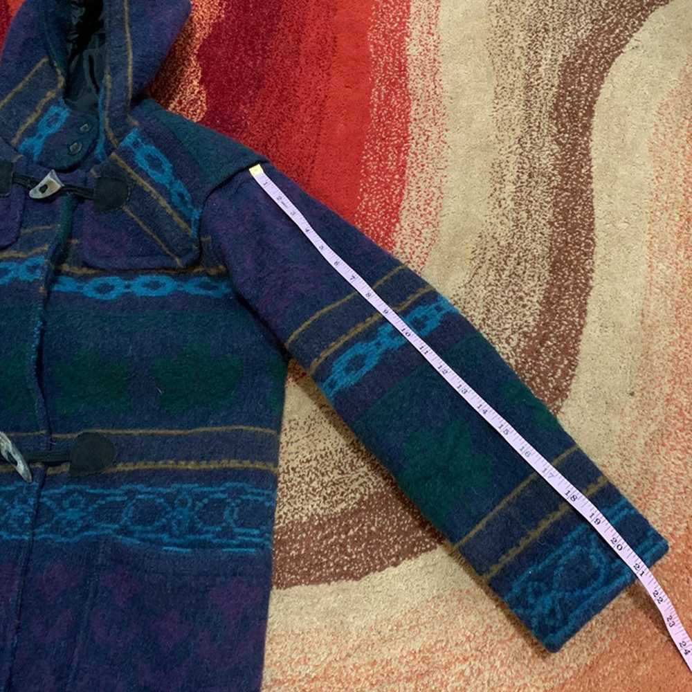 Vintage Woolrich Hooded Blanket Pea Coat Toggle C… - image 8