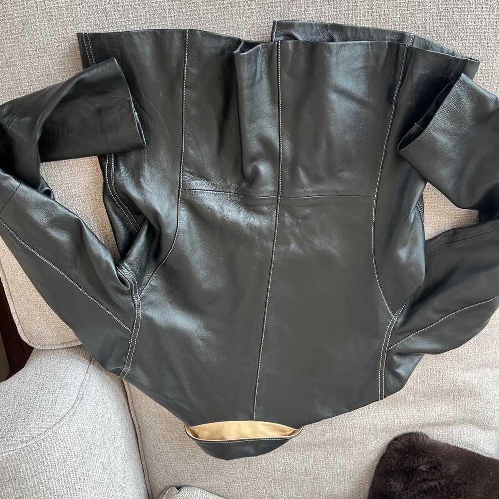 Womans Prüne leather jacket large - image 4