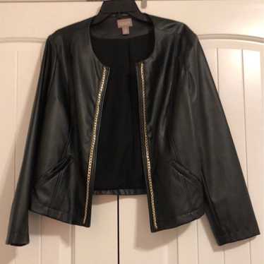Chicos Faux Leather Jacket