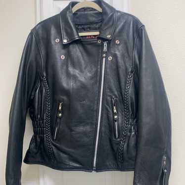 Genuine leather biker jacket - image 1