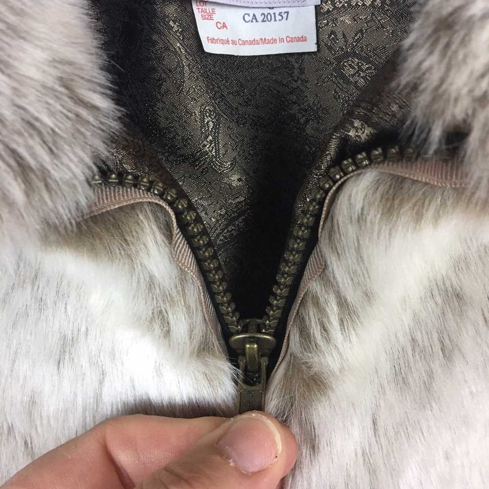 Gorgeous Faux Fur Grey Fox Coat - image 5
