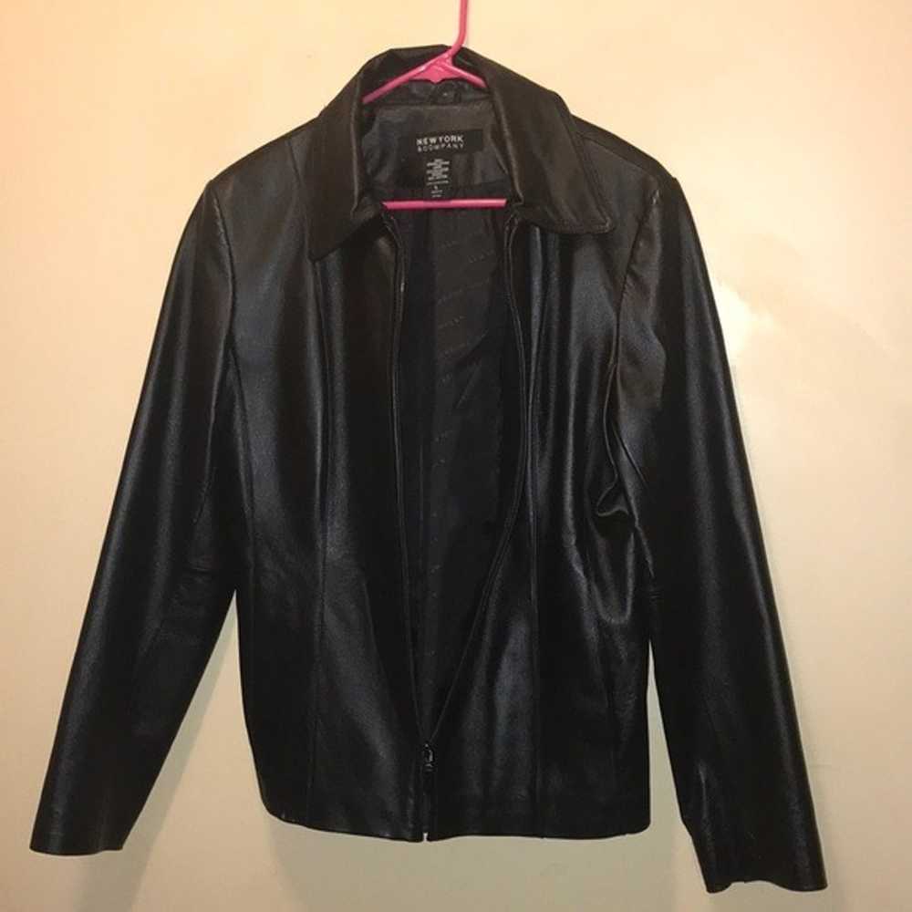 N.Y. & Co. Women’s 100% Leather Jacket - image 4