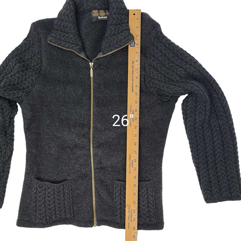 Barbour 100% Wool Size 14 Full Zip Jacket - image 3