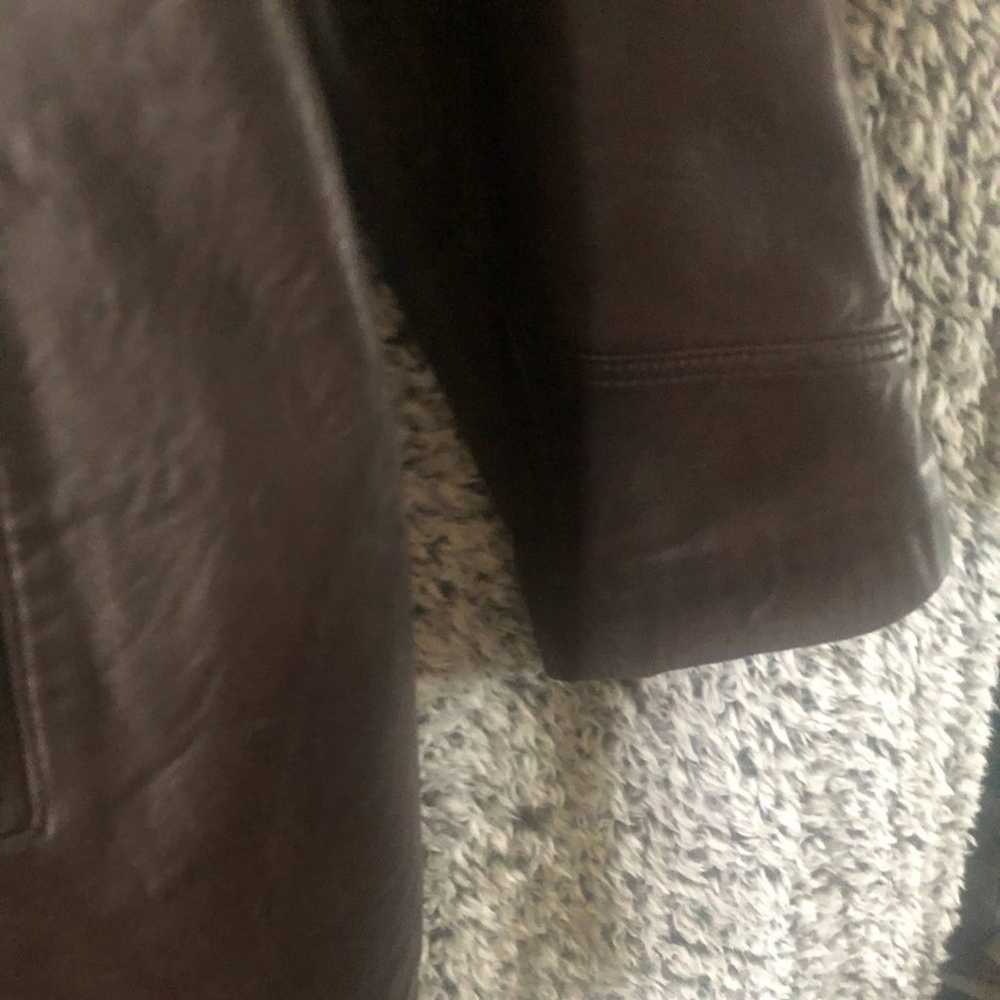 Centigrade Women’s Brown Leather Classy Trench li… - image 10