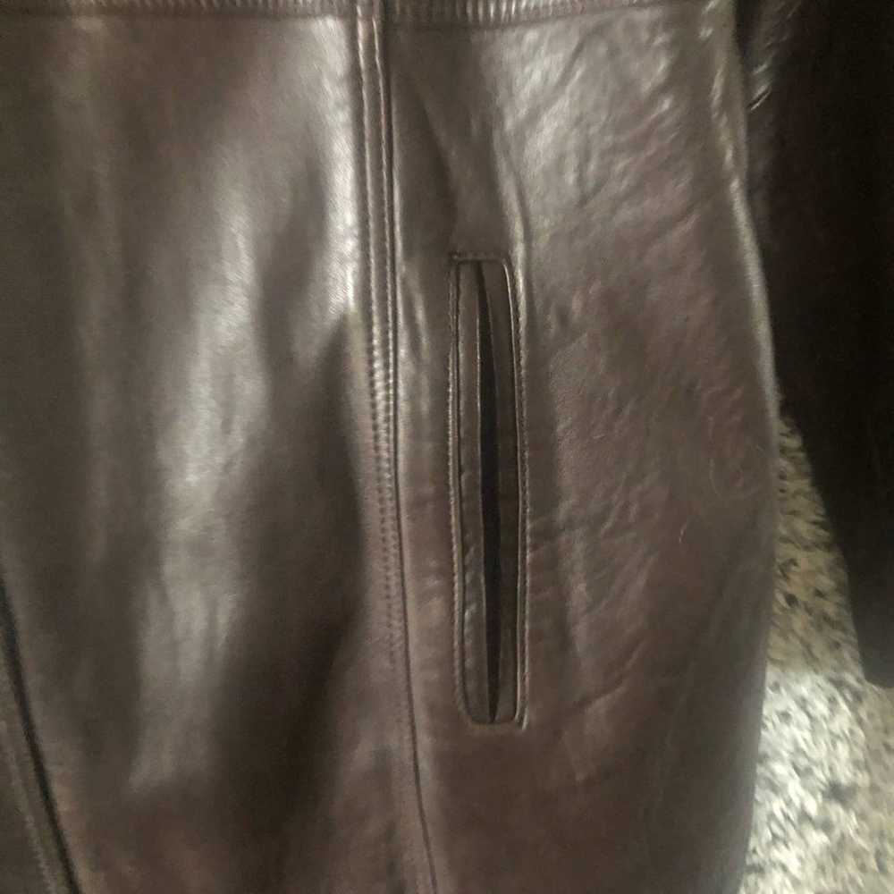 Centigrade Women’s Brown Leather Classy Trench li… - image 8
