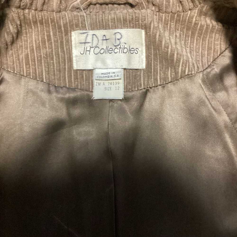 Vintage JH Collectibles Women Long Corduroy Trenc… - image 10