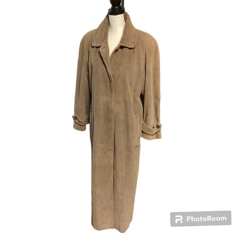 Vintage JH Collectibles Women Long Corduroy Trenc… - image 9