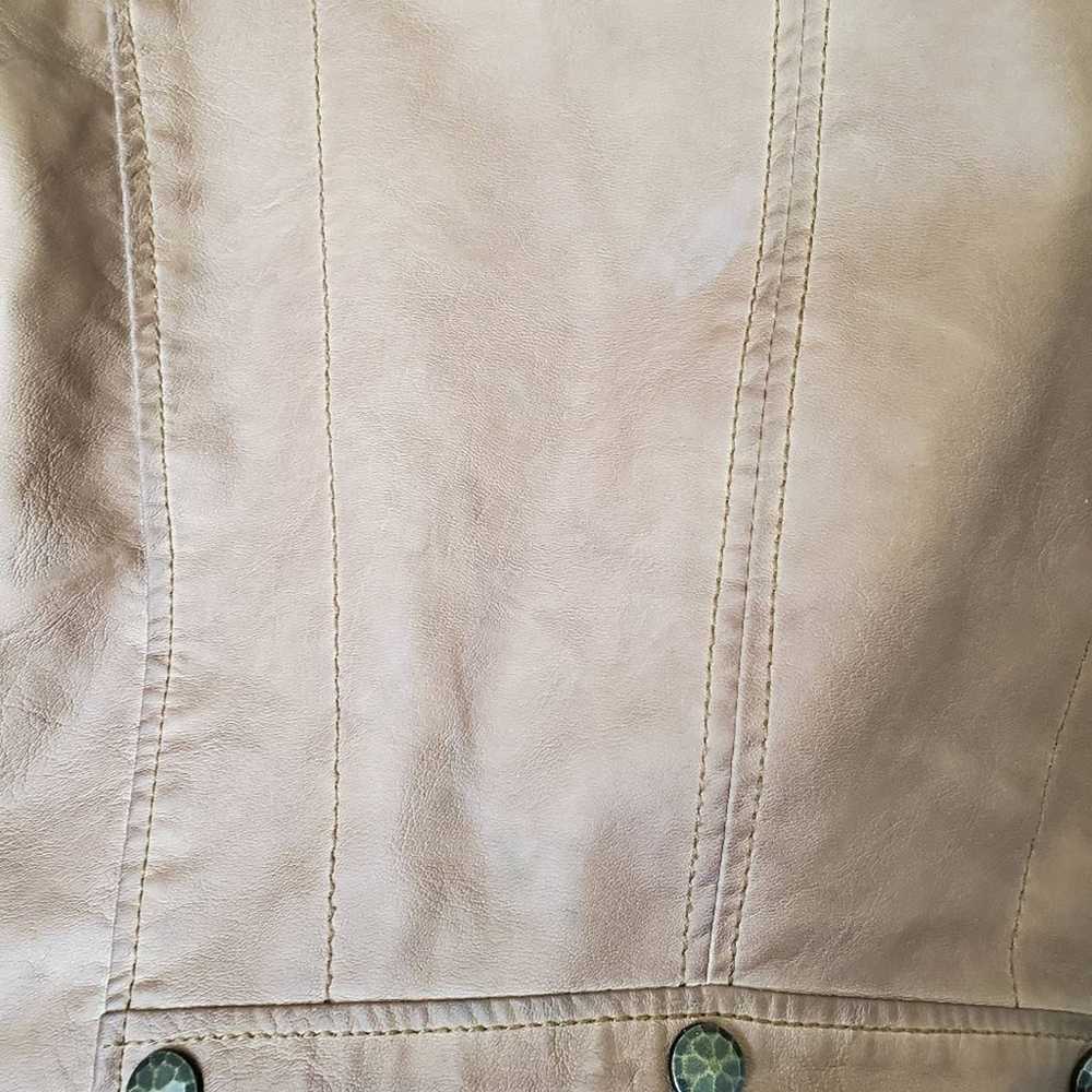 Hei Hei anthropologie vegan leather bomer jacket - image 8