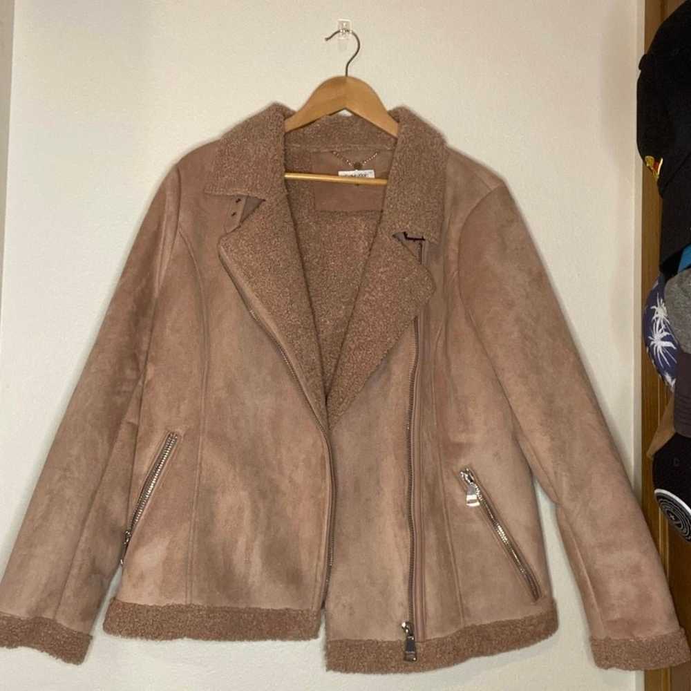 Calvin Klein Sherpa and Suede Jacket! - image 1