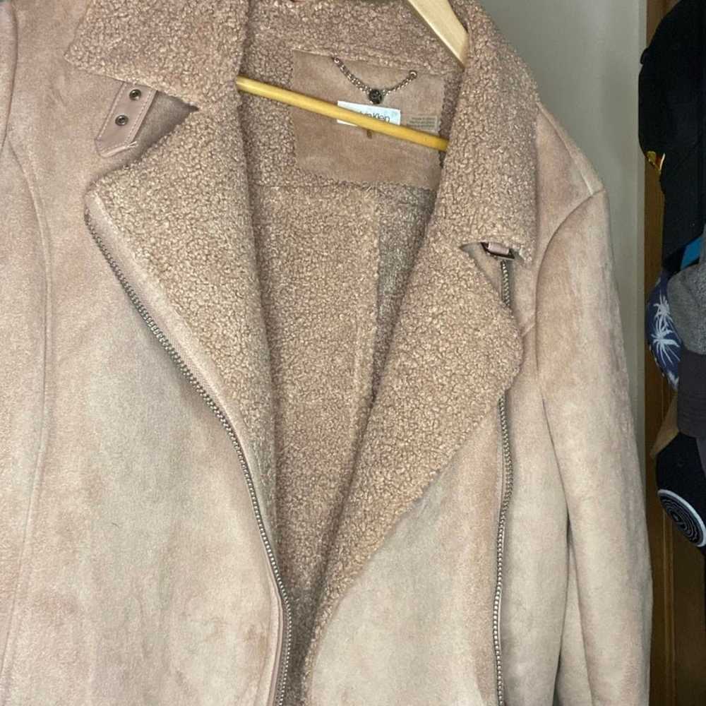 Calvin Klein Sherpa and Suede Jacket! - image 2