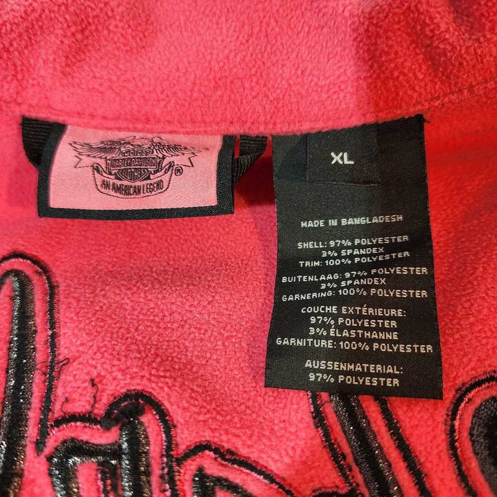 Ladies Harley Davidson black & pink fleece lined … - image 10