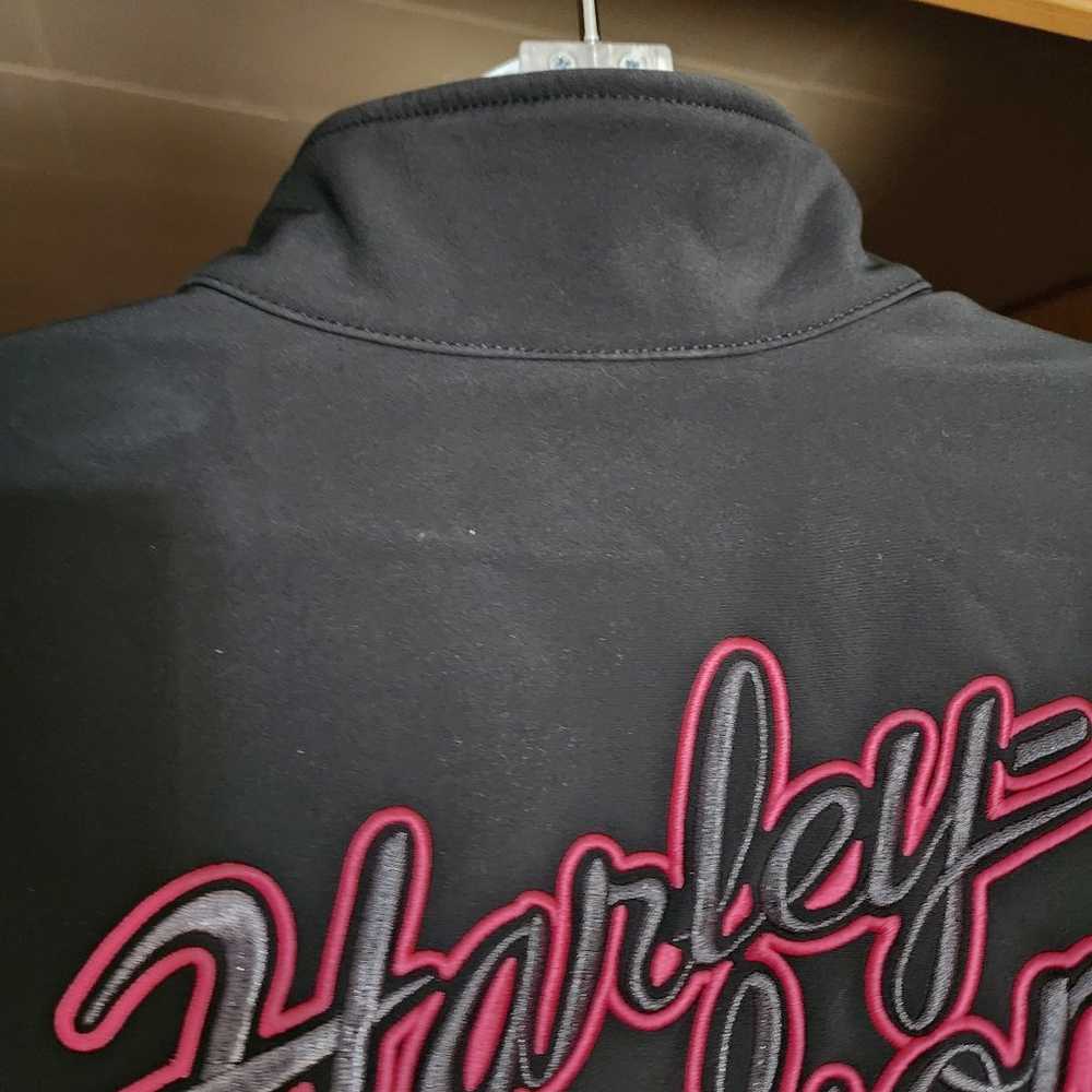 Ladies Harley Davidson black & pink fleece lined … - image 11