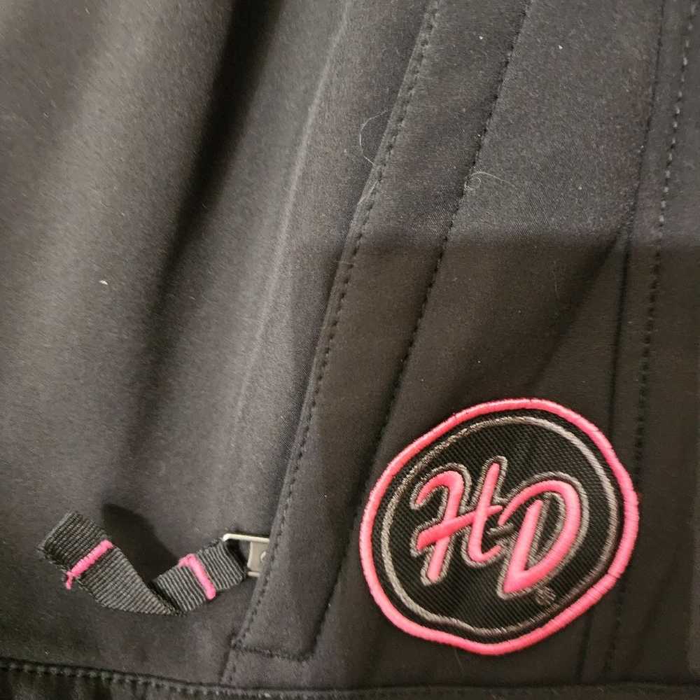 Ladies Harley Davidson black & pink fleece lined … - image 4