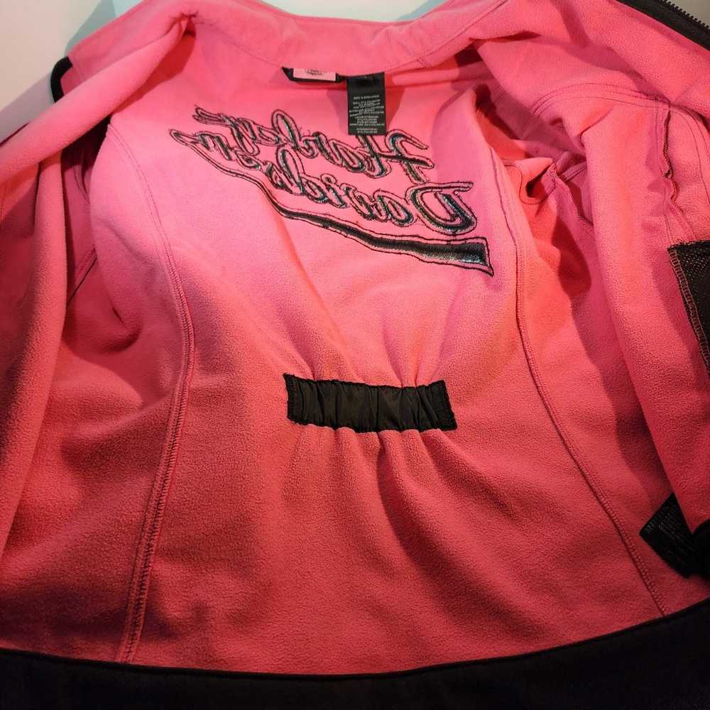 Ladies Harley Davidson black & pink fleece lined … - image 7