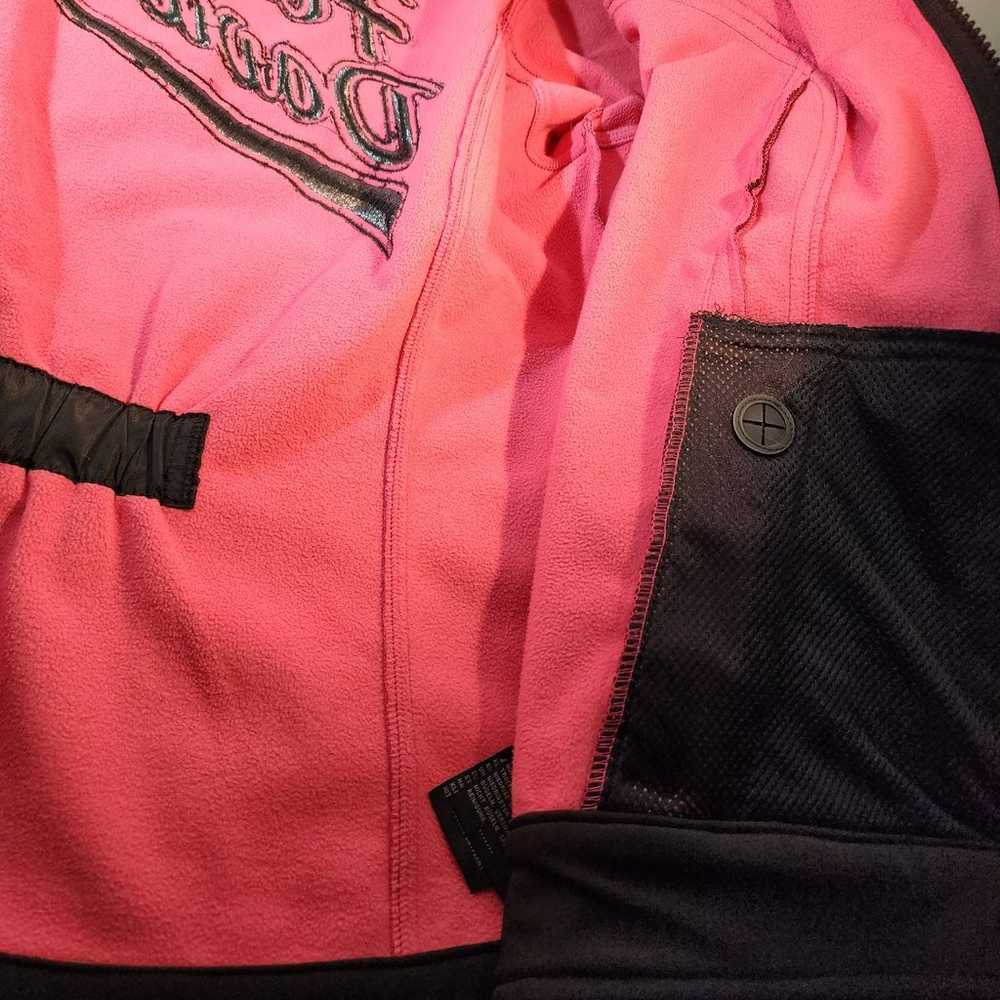 Ladies Harley Davidson black & pink fleece lined … - image 8