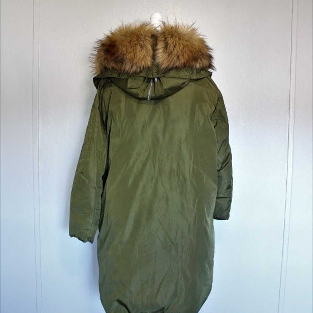 #78 ASOS polyester/faux fur coat. - image 3