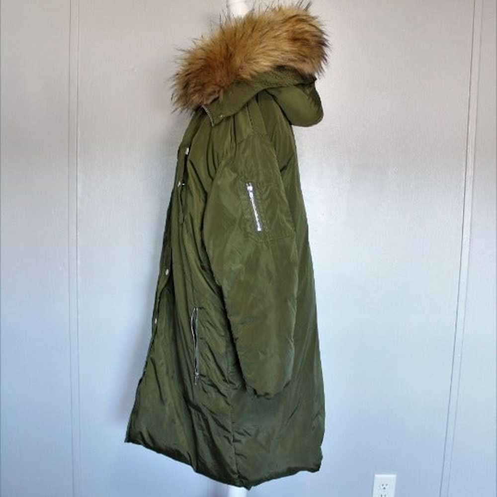 #78 ASOS polyester/faux fur coat. - image 5