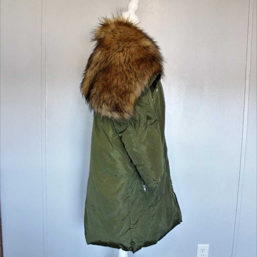 #78 ASOS polyester/faux fur coat. - image 6