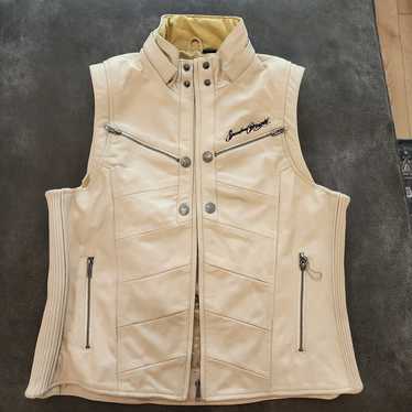 Leather Speed and Strength Motorcycle Vest - image 1