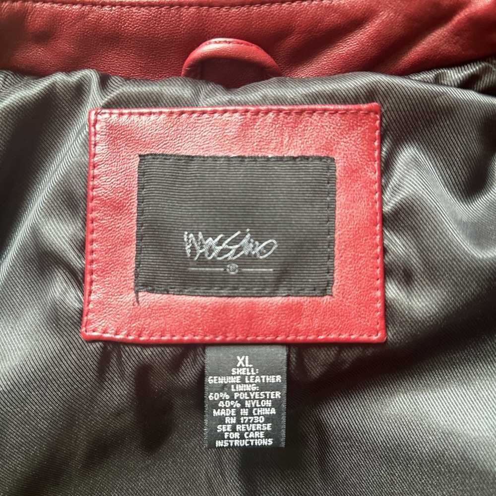 Y2K Mossimo Red Leather Jacket - image 7