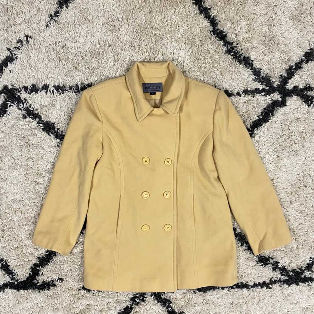 Bromley Collection Yellow Vintage Pea Coat - image 11