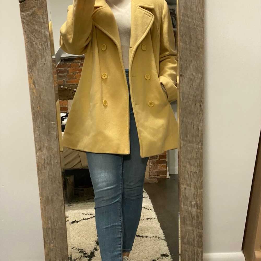 Bromley Collection Yellow Vintage Pea Coat - image 12
