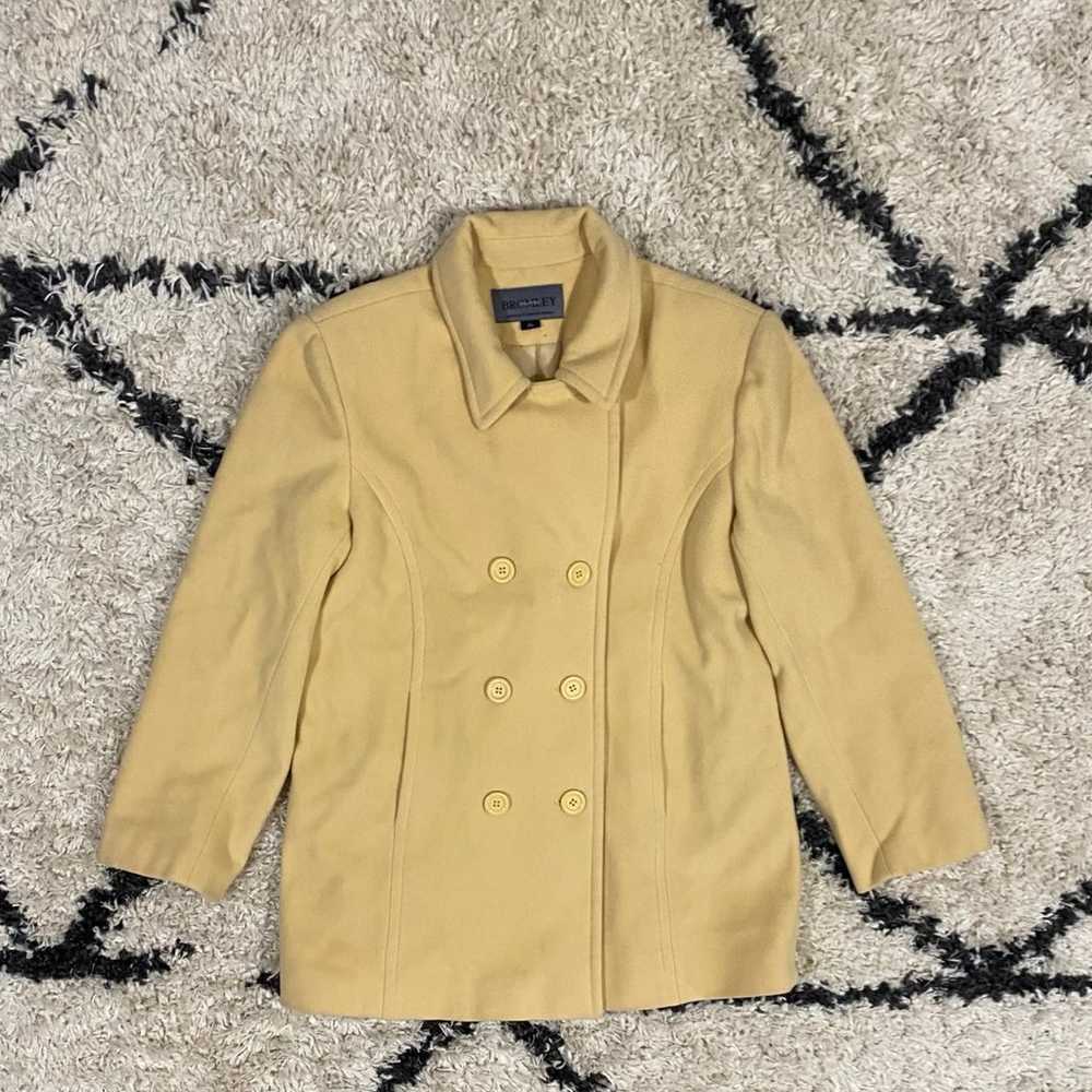 Bromley Collection Yellow Vintage Pea Coat - image 3
