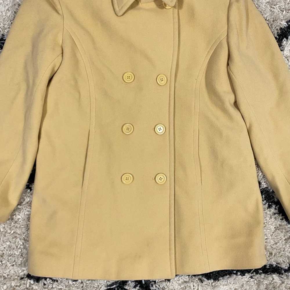 Bromley Collection Yellow Vintage Pea Coat - image 4